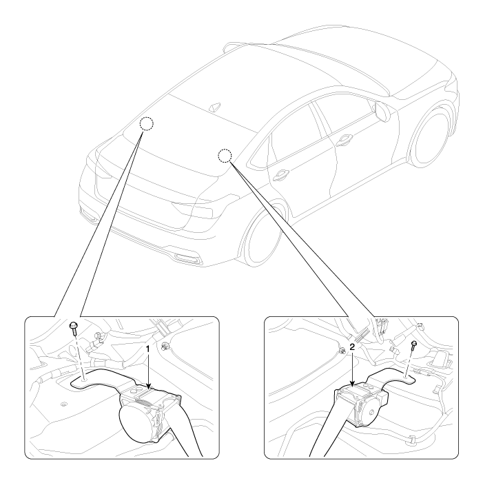 Hyundai Genesis - Rear Seat Belt Retractor Components and Components ...